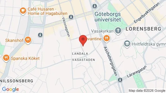 Lägenheter att hyra i Göteborg Centrum - kort over placeringen