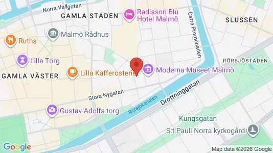 Lägenheter att hyra i Malmö Centrum - kort over placeringen