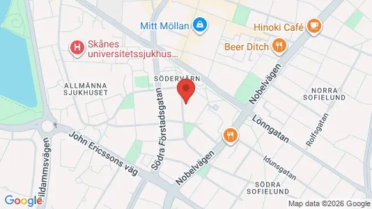 Lägenheter att hyra i Malmö Centrum - kort over placeringen