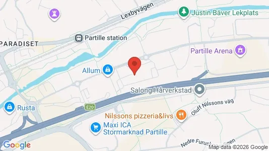 Lägenheter att hyra i Partille - kort over placeringen