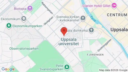 Lägenheter att hyra i Uppsala - kort over placeringen