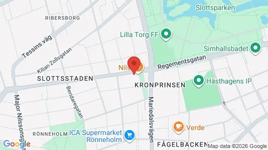 Lägenheter att hyra i Malmö Centrum - kort over placeringen