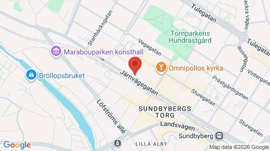 Lägenheter att hyra i Sundbyberg - kort over placeringen