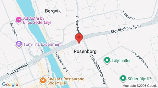Lägenheter att hyra i Södertälje - kort over placeringen