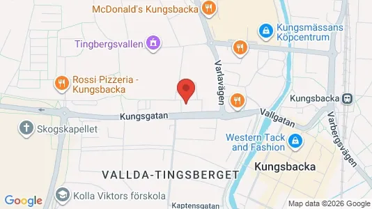 Lägenheter att hyra i Kungsbacka - kort over placeringen