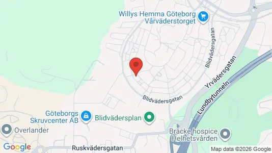 Lägenheter att hyra i Västra hisingen - kort over placeringen