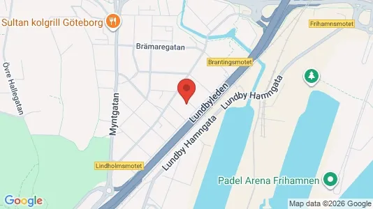 Lägenheter att hyra i Lundby - kort over placeringen