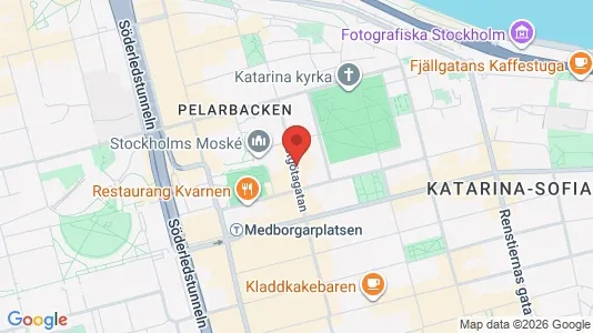 Lägenheter att hyra i Södermalm - kort over placeringen