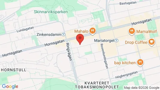 Lägenheter att hyra i Södermalm - kort over placeringen