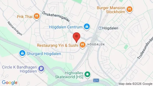 Lägenheter att hyra i Söderort - kort over placeringen