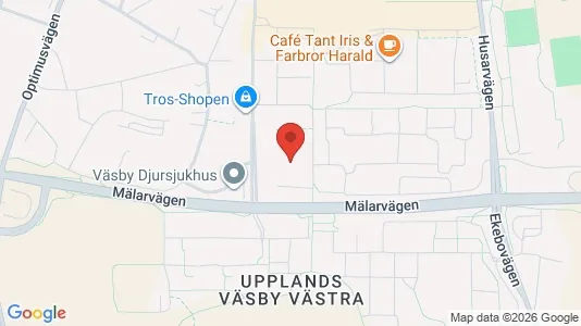 Lägenheter att hyra i Upplands Väsby - kort over placeringen