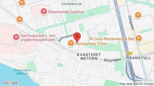 Lägenheter att hyra i Södermalm - kort over placeringen