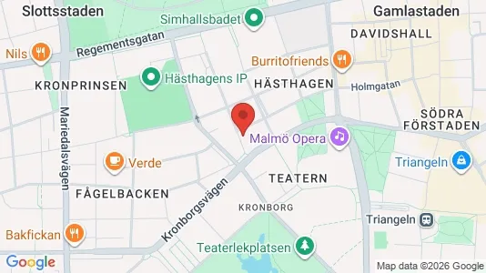 Lägenheter att hyra i Malmö Centrum - kort over placeringen