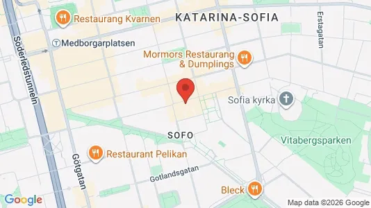 Lägenheter att hyra i Södermalm - kort over placeringen