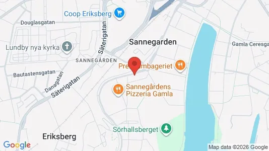 Lägenheter att hyra i Lundby - kort over placeringen