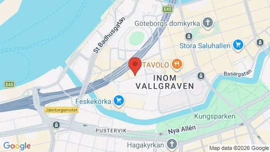 Lägenheter att hyra i Göteborg Centrum - kort over placeringen