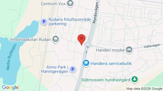 Lägenheter att hyra i Haninge - kort over placeringen