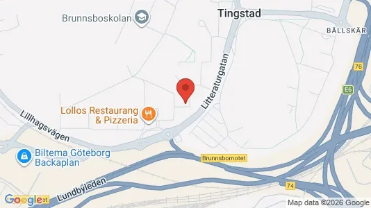 Lägenheter att hyra i Norra hisingen - kort over placeringen