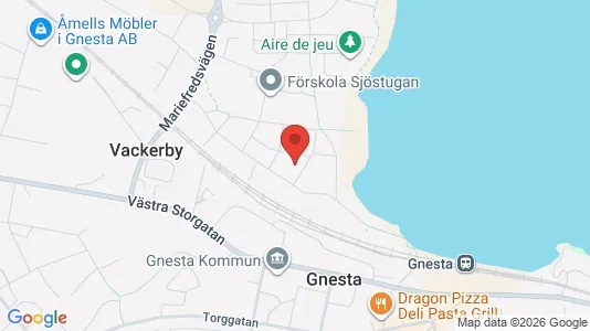 Lägenheter att hyra i Gnesta - kort over placeringen