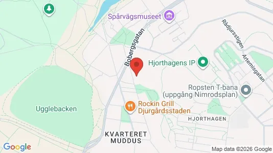 Lägenheter att hyra i Gärdet/Djurgården - kort over placeringen