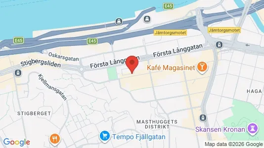 Lägenheter att hyra i Göteborg Centrum - kort over placeringen