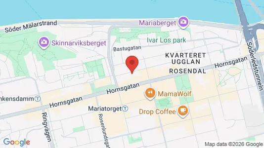 Lägenheter att hyra i Södermalm - kort over placeringen