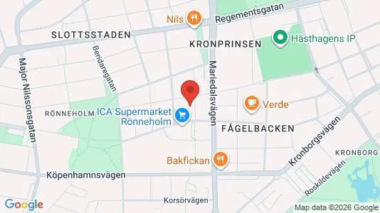 Lägenheter att hyra i Malmö Centrum - kort over placeringen
