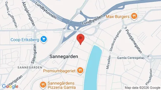 Lägenheter att hyra i Lundby - kort over placeringen
