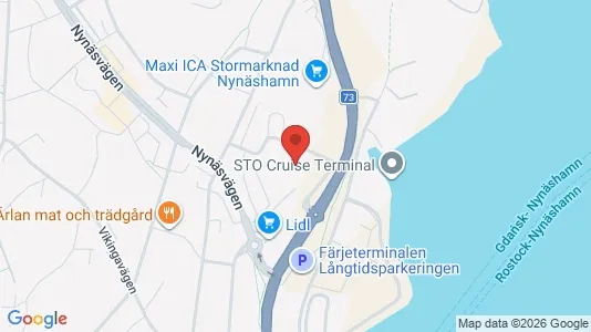 Lägenheter att hyra i Nynäshamn - kort over placeringen