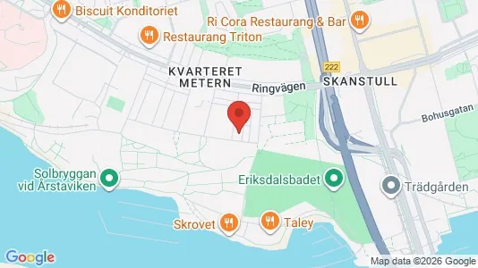 Lägenheter att hyra i Södermalm - kort over placeringen
