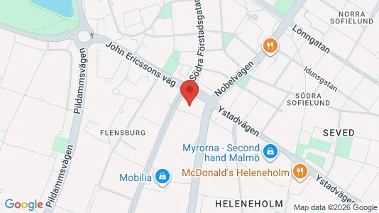 Lägenheter att hyra i Malmö Centrum - kort over placeringen
