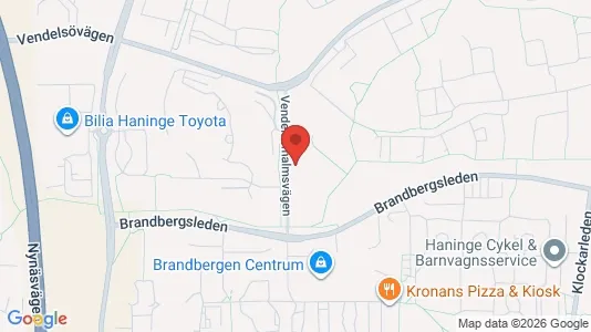 Lägenheter att hyra i Haninge - kort over placeringen