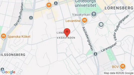 Lägenheter att hyra i Göteborg Centrum - kort over placeringen