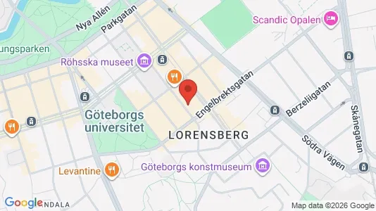 Lägenheter att hyra i Göteborg Centrum - kort over placeringen