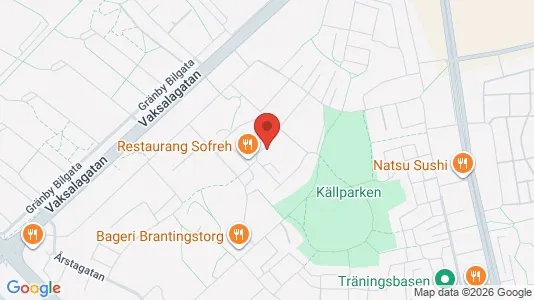 Lägenheter att hyra i Uppsala - kort over placeringen