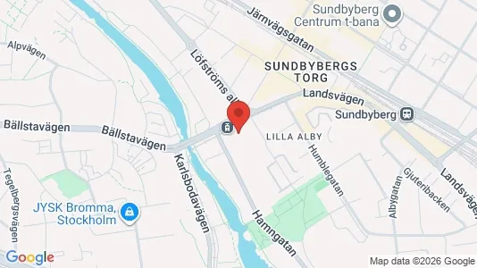 Lägenheter att hyra i Sundbyberg - kort over placeringen