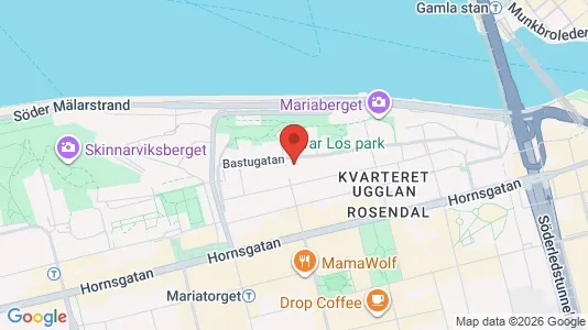 Lägenheter att hyra i Södermalm - kort over placeringen