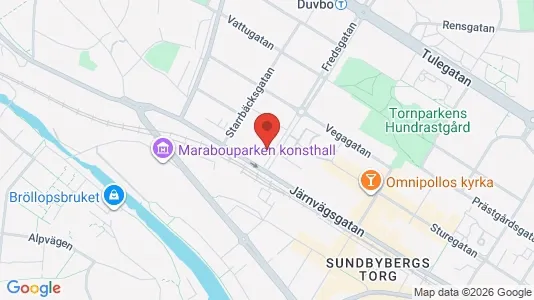 Lägenheter att hyra i Sundbyberg - kort over placeringen