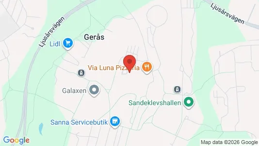 Lägenheter att hyra i Göteborg Östra - kort over placeringen