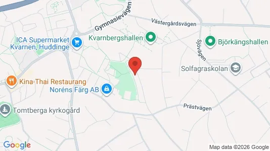 Lägenheter att hyra i Huddinge - kort over placeringen