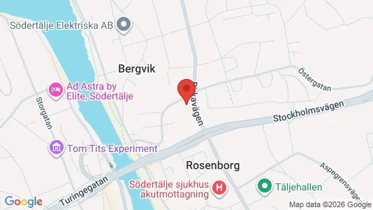 Lägenheter att hyra i Södertälje - kort over placeringen