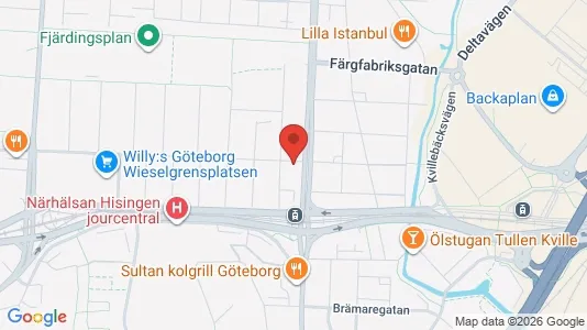 Lägenheter att hyra i Lundby - kort over placeringen