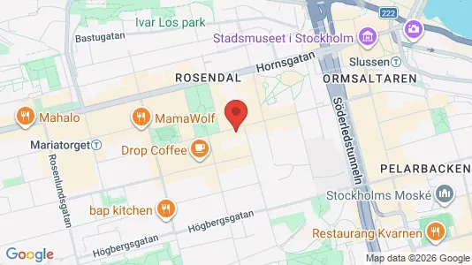 Lägenheter att hyra i Södermalm - kort over placeringen