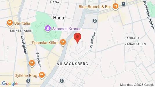 Lägenheter att hyra i Göteborg Centrum - kort over placeringen
