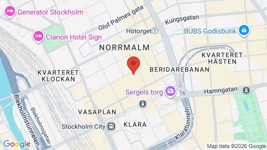 Lägenheter att hyra i Stockholm Innerstad - kort over placeringen
