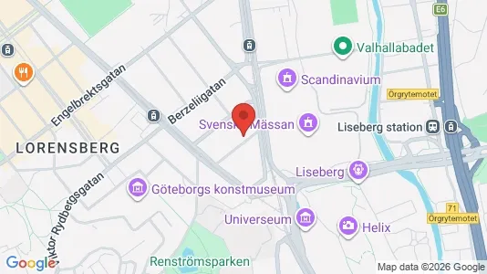 Lägenheter att hyra i Göteborg Centrum - kort over placeringen