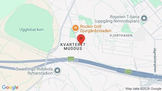 Lägenheter att hyra i Gärdet/Djurgården - kort over placeringen