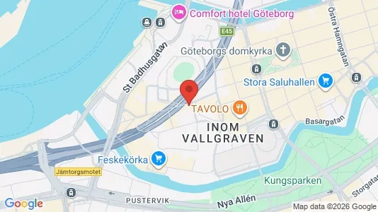 Lägenheter att hyra i Göteborg Centrum - kort over placeringen