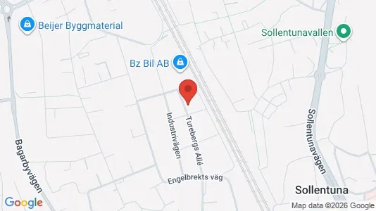 Lägenheter att hyra i Sollentuna - kort over placeringen