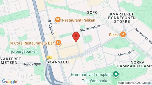 Lägenheter att hyra i Södermalm - kort over placeringen